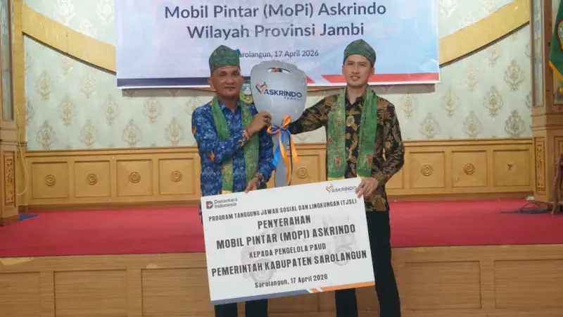 Langkah Nyata Dukung Pendidikan Berkualitas, Askrindo Hadirkan Mobil Pintar di Jambi